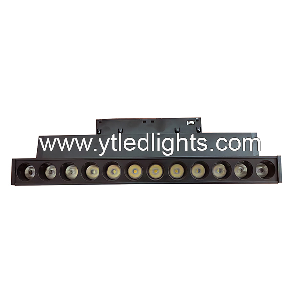48V magnetic rail light adjustable grille light 12W